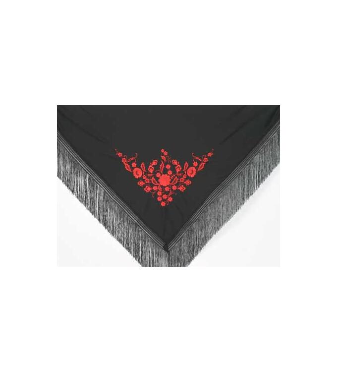 Embroidered triangular scarf 426 S (large dance size)