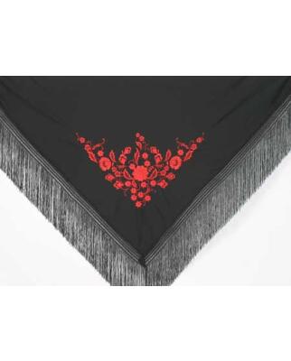 Embroidered triangular scarf 426 S (large dance size)