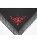 Embroidered triangular scarf 426 S (large dance size)