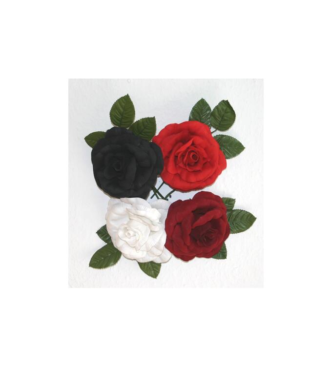 big fabric rose bordeaux