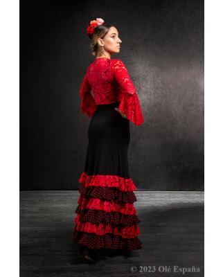Flamencoskirt Olè España Buleria con Encaje