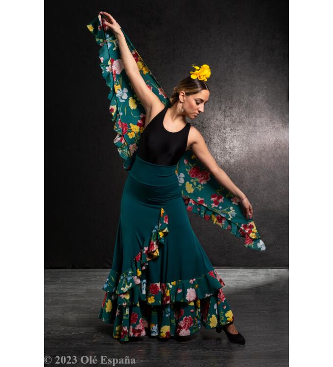 Flamencoskirt Olè España Mariella con Vuelo