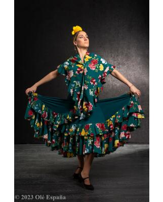 Flamencoskirt Olè España Mariella con Vuelo