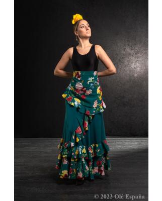 Flamencoskirt Olè España Mariella con Vuelo