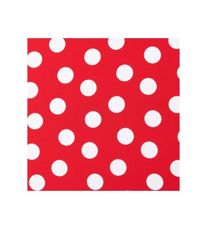 Koshibo-Crespon red with white dots (23 mm)