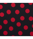 Koshibo-Crespon black with red dots (20 mm)