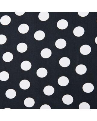 Koshibo-Crespon black with white dots (23 mm)