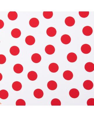 Koshibo-Crespon blanco with red dots (23 mm)
