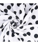 Koshibo-Crespon blanco with black dots (23 mm)