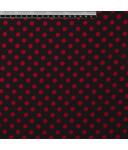 Koshibo-Crespon black with red dots (8 mm)