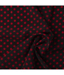 Koshibo-Crespon black with red dots (8 mm)