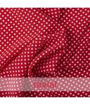 Koshibo-Crespon rot mit weißen Punkten (4 mm) Rest 4,0 m