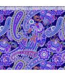 Koshibo-Crespon Paisley purple
