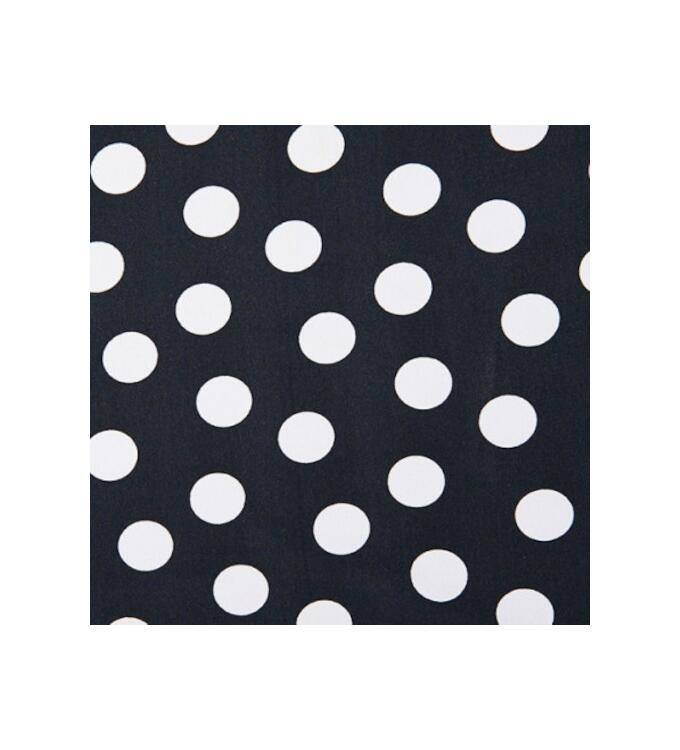 Polyester jersey black with red dots