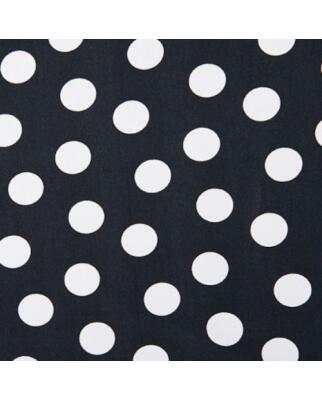 Polyester jersey black with red dots
