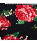 black-red Flowers with leaves