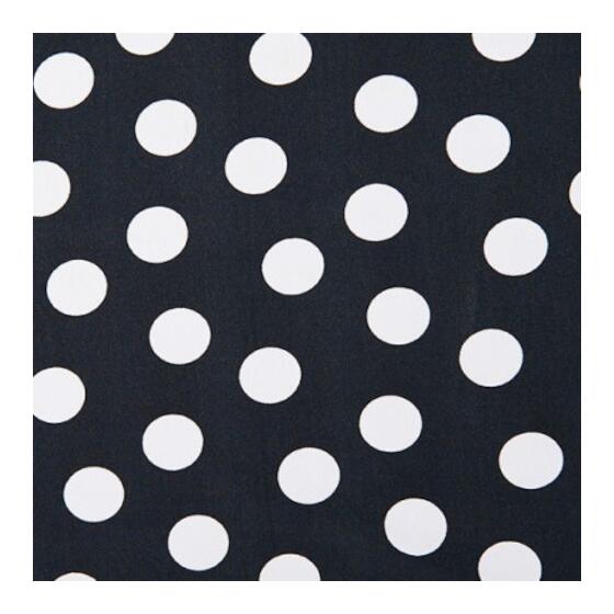 black with white dots (23 mm)