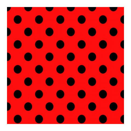 red with black dots (23 mm)