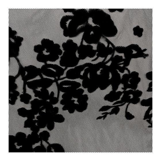 Tüll Flocado  black (ET437)
