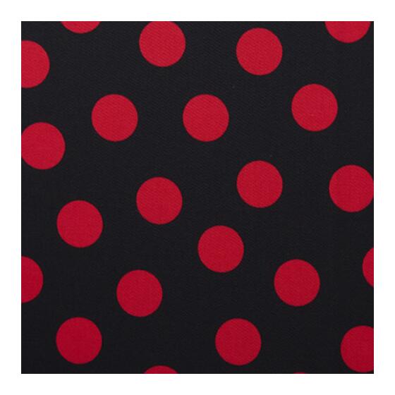 schwarz mit roten Punkten (20 mm)
