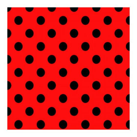 red with black Dots (23 mm)