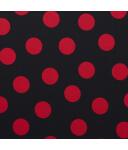 schwarz mit roten  Punkten (12 mm)