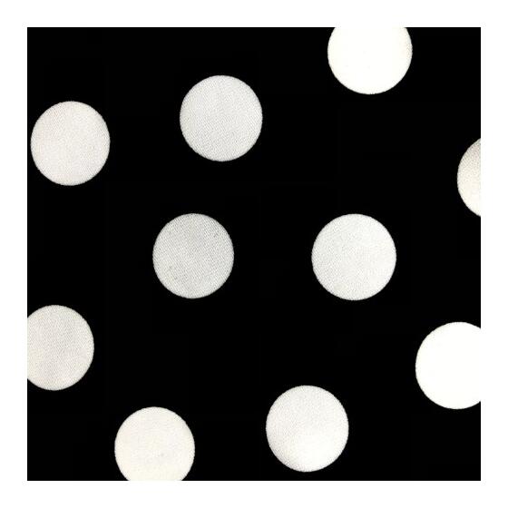 schwarz mit weißen Punkten (ET416)