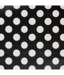 Leather black/white dots