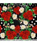 black/red roses with dots