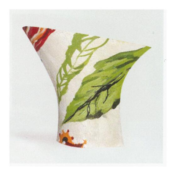 pintado a mano Hojas Verdes