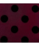 wine red with black dots (ET435)