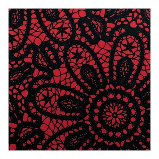 black print background red  (ET386)