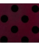 wine red with black dots (ET435)