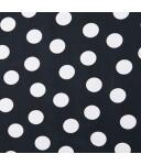 black with white dots