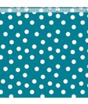 turquoise with white dots (15 mm)